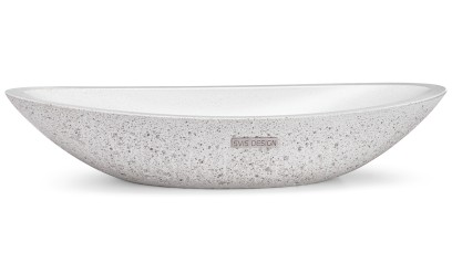 Umyvadlo 60 cm ORION SANDBLASTED - natural, bez dekoru, lak mat