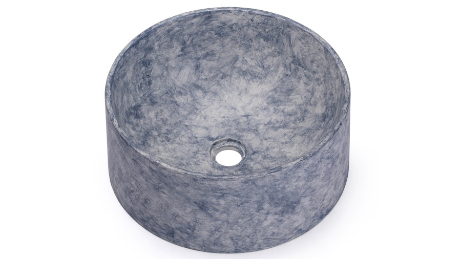 15073-umyvadlo_columba_basic_fuzzy_bluegrey_01 Umyvadlo 40 cm COLUMBA BASIC - FUZZY modrošedá, lak mat