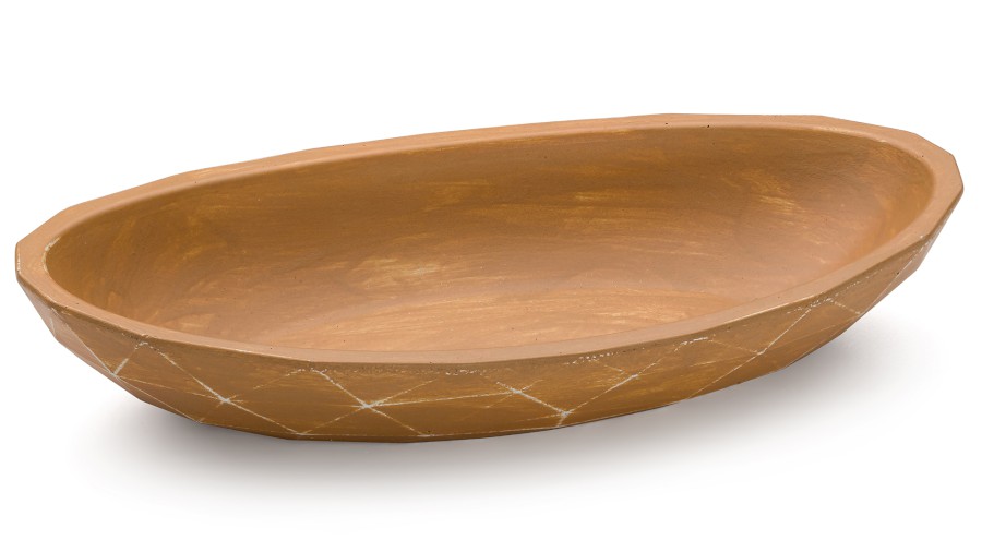 Miska 19 cm DIAMOND BASIC - PATINA okrová, lak mat