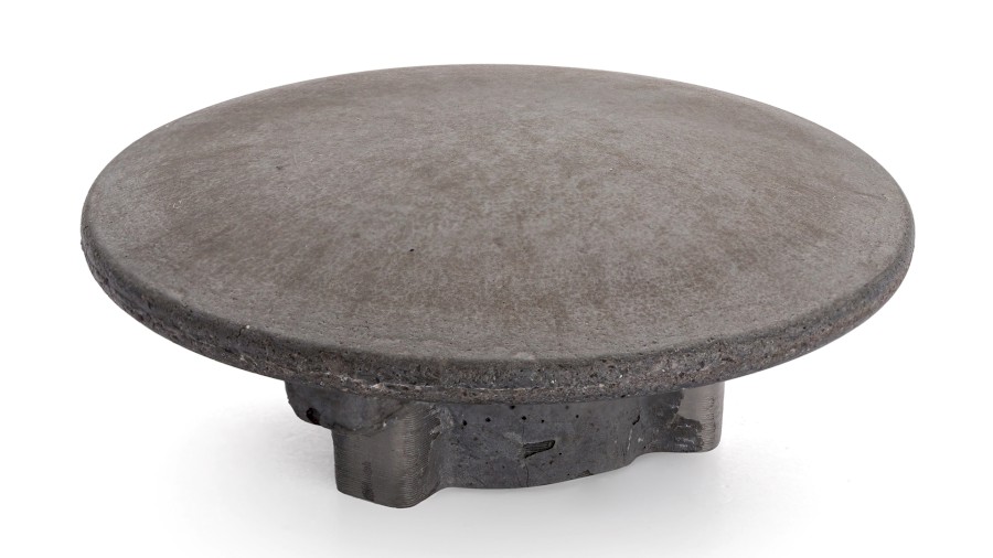 Vkládací krytka výpusti 65 mm - velmi tmavá šedá, bez dekoru, lak mat