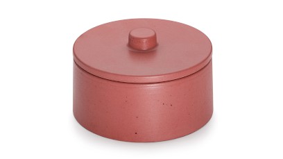 Box s víkem COLUMBA BASIC 001 - cihlově červená, bez dekoru, lak mat