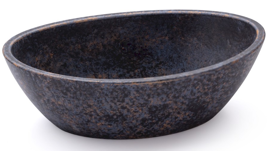 Box ORION BASIC 001 - DARK STONE, modrá, okrová a černá, lak mat