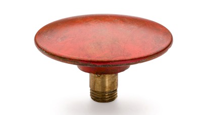 Šroubovací krytka výpusti 65 mm - AGED METAL, metalická červená a měděná, lak polomatný