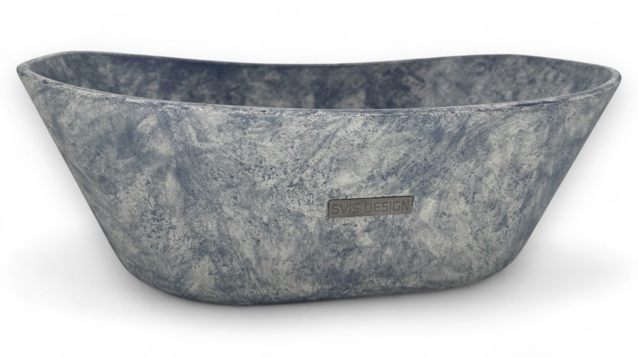 Umyvadlo 50 cm LIBRA BASIC - FUZZY modrošedá, lak mat