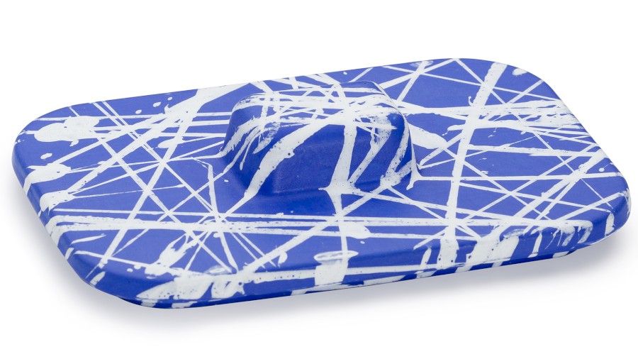 Víko PERSEUS BASIC 001 - PUNK, modrá a bílá, lak mat