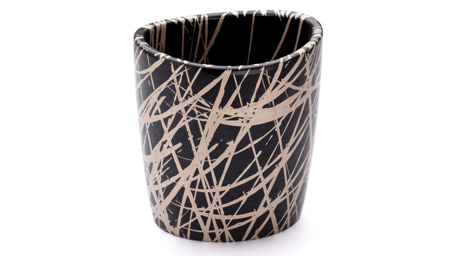 Kelímek ORION BASIC - PUNK, černá a champagne, lak polomatný