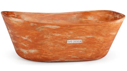 Umyvadlo 50 cm LIBRA BASIC - AGED METAL měděná a zelená, lak mat