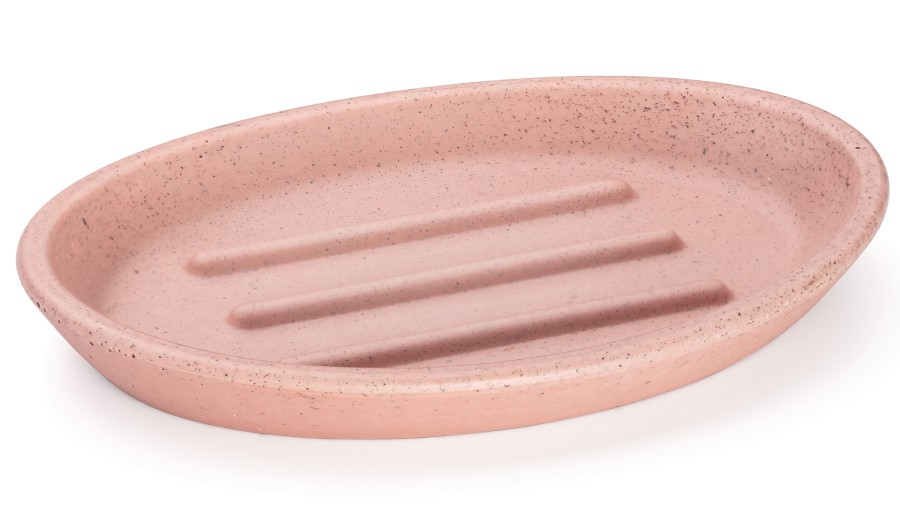 Mýdlenka 15 cm ORION BASIC - velmi světlá cihlově červená, bez dekoru, lak mat