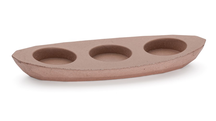 SvÃ­cen DIAMOND BASIC na 3 svÃ­Äky - hnÄdÃ¡, bez dekoru, lak mat