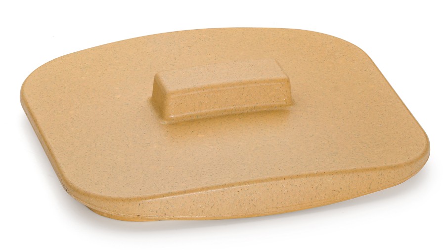 Víko VIRGO BASIC 001 - tmavá žlutá, bez dekoru, lak mat