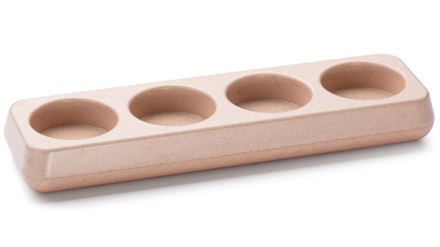 SvÃ­cen PERSEUS BASIC na 4 svÃ­Äky - svÄtlÃ¡ hnÄdÃ¡, bez dekoru, lak mat