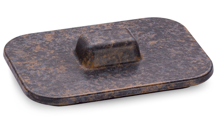 Víko PERSEUS BASIC 001 - DARK STONE, modrá, okrová a černá, lak mat