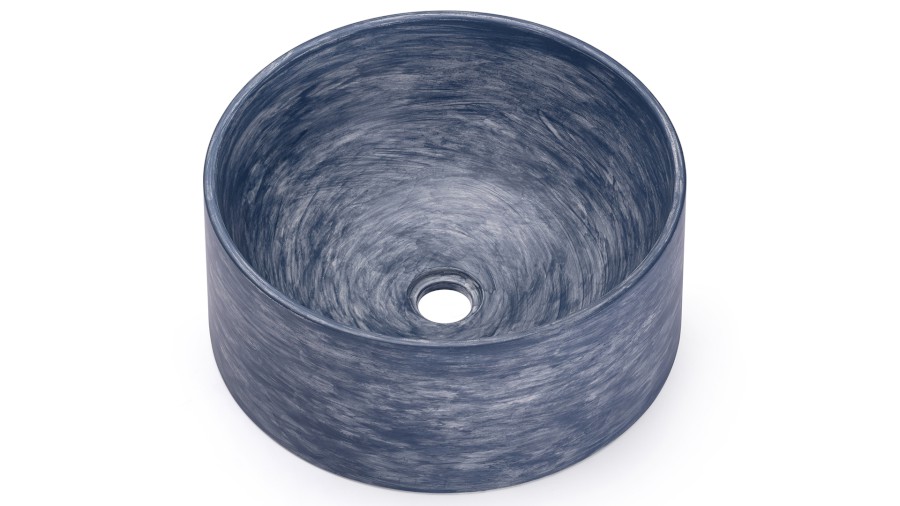 15029-umyvadlo_columba_basic_patina_bluegrey_01 Umyvadlo 40 cm COLUMBA BASIC - PATINA modrošedá, lak mat