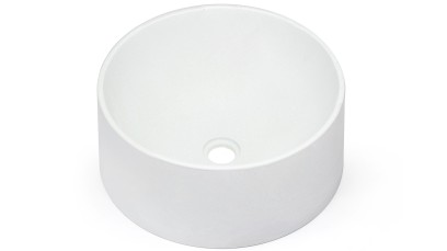 Umyvadlo 40 cm COLUMBA BASIC - přírodní, bez dekoru, lak mat