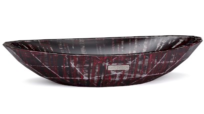 Umyvadlo 60 cm DIAMOND BASIC - BLACKSMITH, černá a červená, lak mat