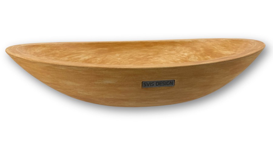 Umyvadlo 60 cm ORION BASIC - dekor PATINA, okrová, lak mat