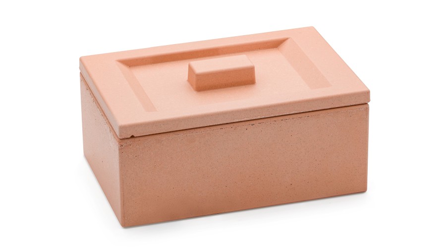 Box s víkem SIRIUS BASIC 001 - okrová, bez dekoru, lak mat