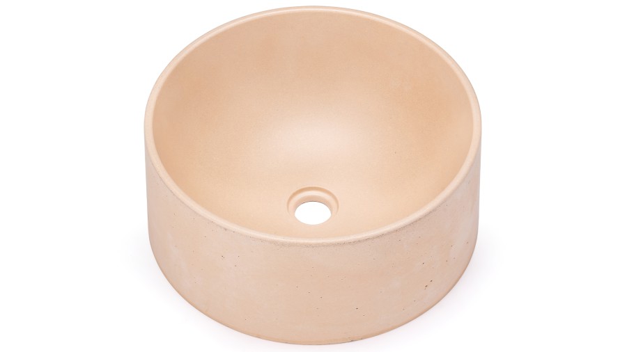 15267-umyvadlo_columba_basic_lightocher_01 Umyvadlo 40 cm COLUMBA BASIC - světlá okrová, bez dekoru, lak mat