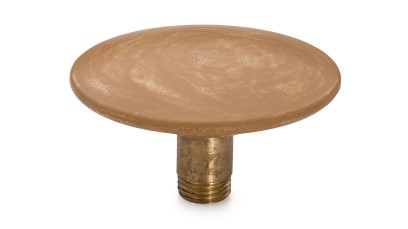 Šroubovací krytka výpusti 65 mm - PATINA, okrová, lak mat