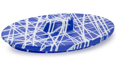 Víko ORION BASIC 001 - PUNK, modrá a bílá, lak mat