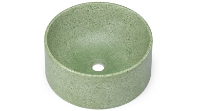 Umyvadlo 40 cm COLUMBA BASIC - SPLASH zelená, lak mat