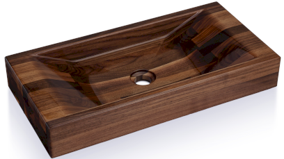 Umyvadlo SIRIUS 60 cm AMERICKÝ OŘECH lak lesklý natural