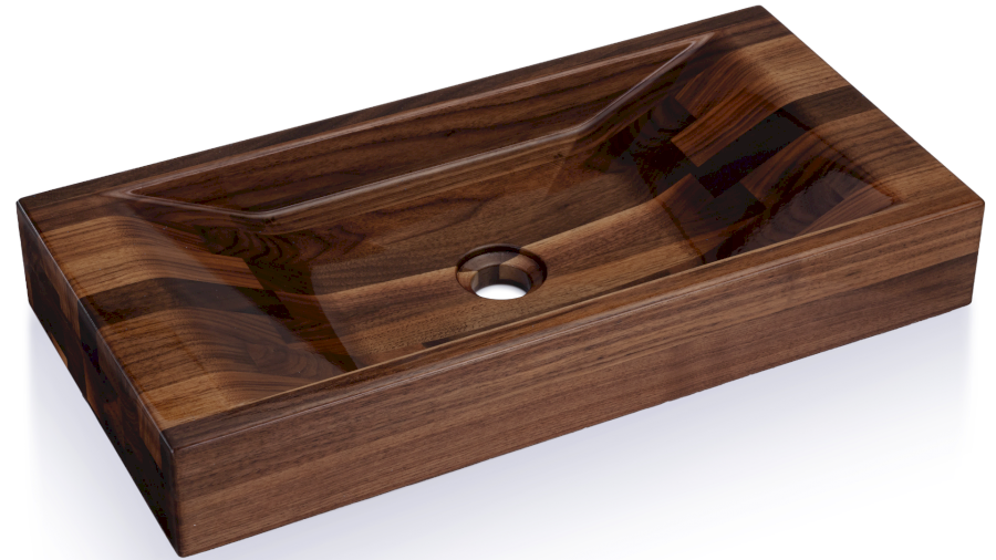 Umyvadlo SIRIUS 60 cm AMERICKÝ OŘECH lak lesklý natural