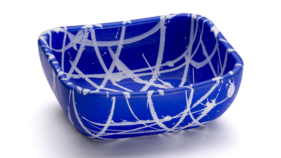 Box VIRGO BASIC 001 - PUNK, modrá a bílá, lak mat