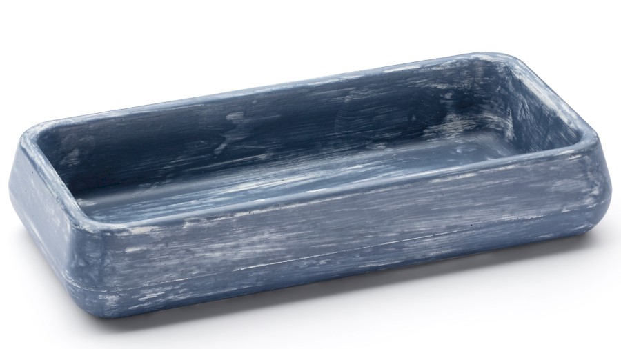 Miska 18,5 cm PERSEUS BASIC - PATINA, modrošedá, lak mat