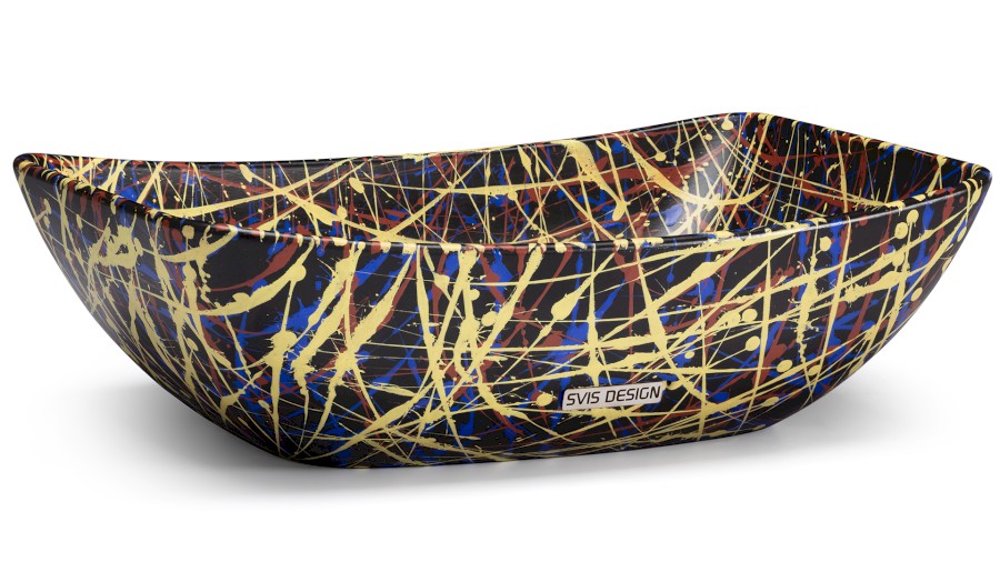 Umyvadlo 50 cm VIRGO BASIC - PUNK, černá, lak mat