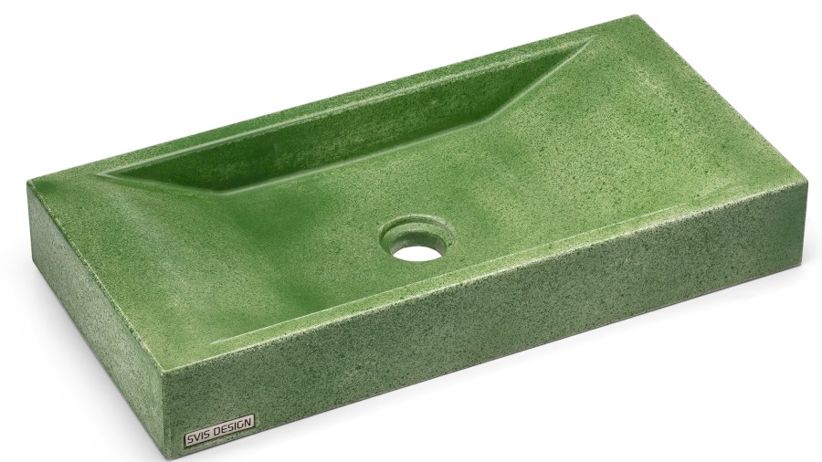 11679-umyvadlo_sirius_basic_grainy_greenandwhite_01 Umyvadlo 60 cm SIRIUS BASIC - SPLASH, zelená, lak mat