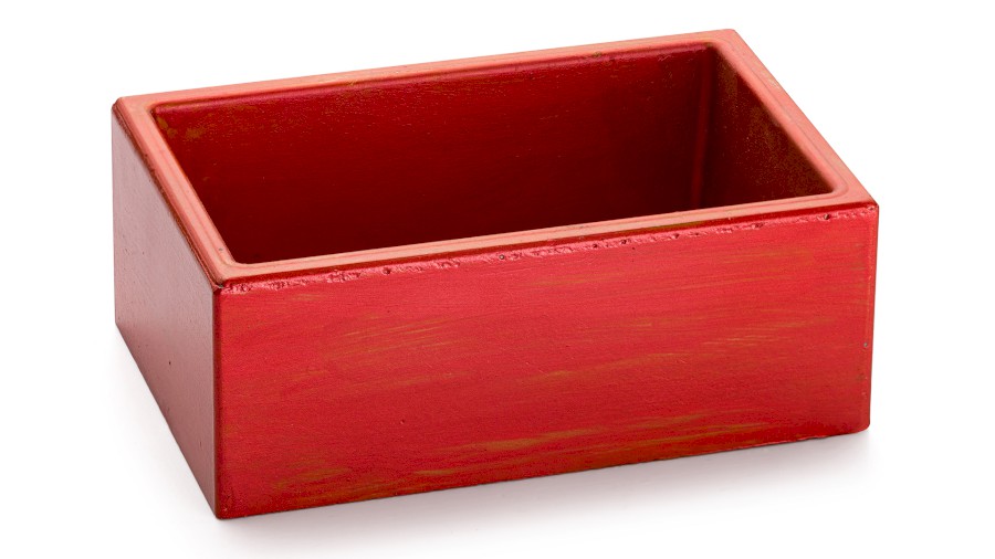 Box SIRIUS BASIC 001 - AGED METAL, metalická červená a měděná, lak polomatný