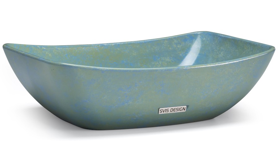 13628-umyvadlo_virgo_basic_granite_blueandgreen_01 Umyvadlo 50 cm VIRGO BASIC - GRANITE, modrá a zelená, lak polomatný