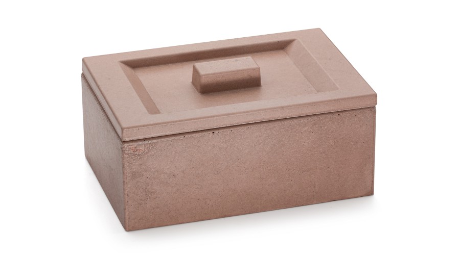 Box s víkem SIRIUS BASIC 001 - hnědá, bez dekoru, lak mat