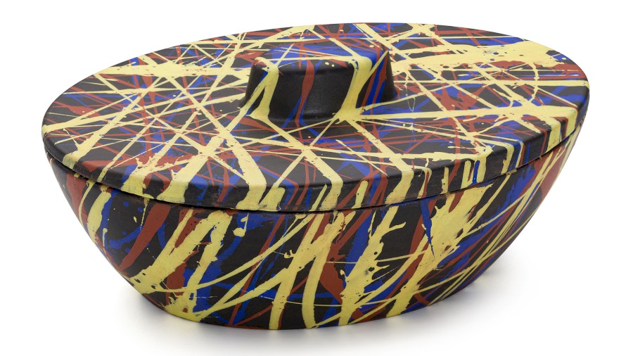 Box s víkem ORION BASIC 001 - PUNK, černá, lak mat