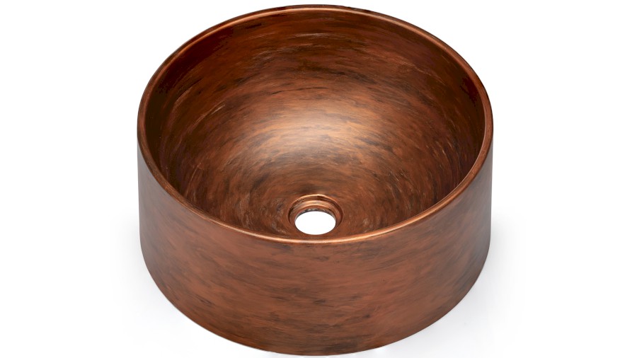 14959-umyvadlo_columba_basic_agedmetal_copperandblack_01 Umyvadlo 40 cm COLUMBA BASIC - AGED METAL měděná a černá, lak mat