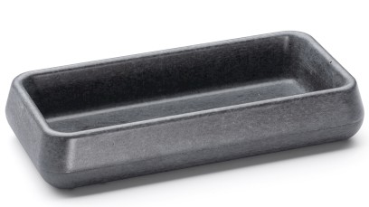 Miska 18,5 cm PERSEUS BASIC - velmi tmavá šedá, bez dekoru, lak mat