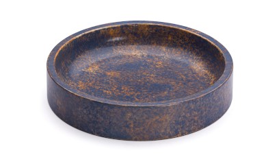 Miska 15 cm COLUMBA BASIC - GRANITE, modrošedá a okrová, lak polomatný