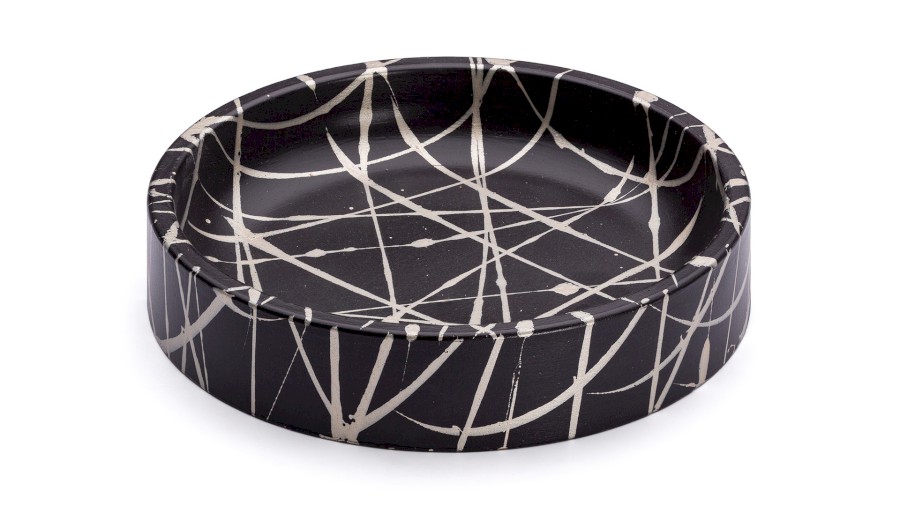 Miska 15 cm COLUMBA  BASIC - PUNK černá a champagne, lak polomatný