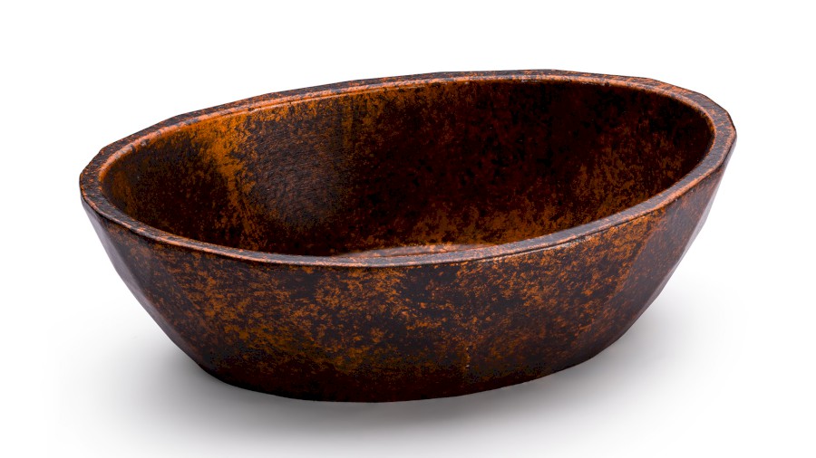 Box DIAMOND BASIC 001 - SMOKED METAL, měděná a černá, lak polomatný