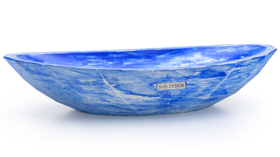 Umyvadlo 60 cm ORION DIAMOND - THRILL, modrá, lak mat