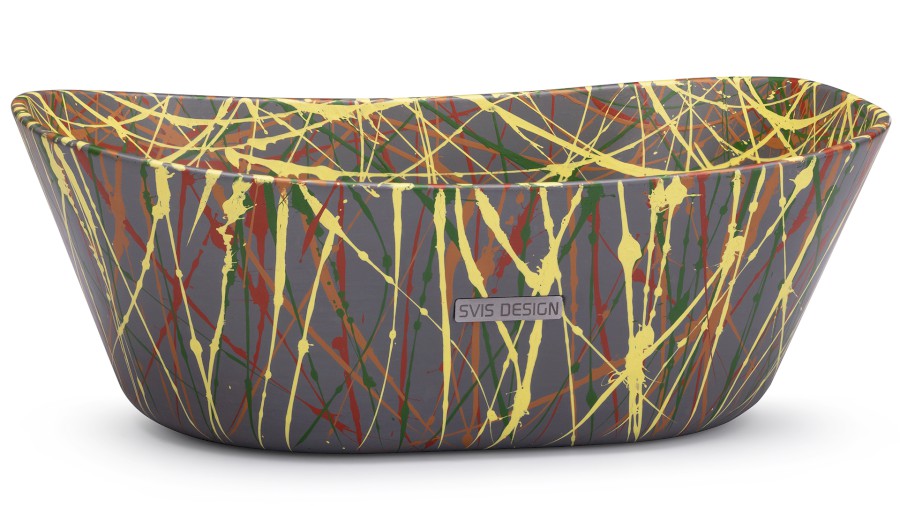 12236-umyvadlo_libra_basic_punk_grey_01 Umyvadlo 50 cm LIBRA BASIC - PUNK šedá, lak mat