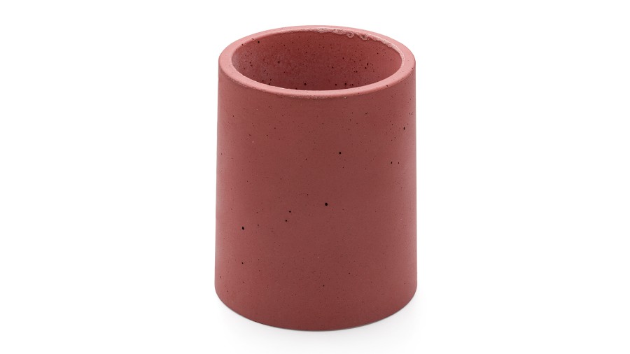 Kelímek COLUMBA BASIC - cihlově červená , bez dekoru, lak mat