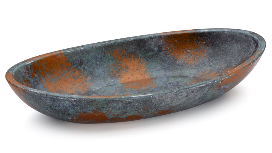 Miska 19 cm ORION BASIC - ALCHEMY modrá, černá a měděná, lak polomatný