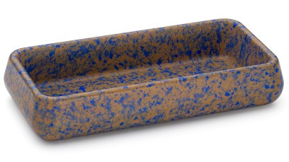 Miska 18,5 cm PERSEUS BASIC - GRANITE, modrá a okrová, lak polomatný