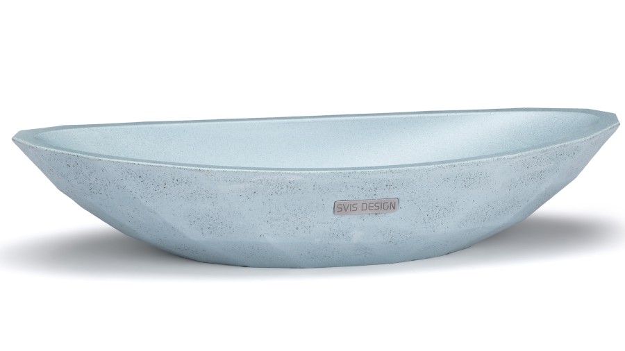 13701-umyvadlo_diamond_brushed_verylight_cobaltblue_01 Umyvadlo 60 cm DIAMOND BRUSHED - velmi světlá kobaltově modrá, bez dekoru, lak mat