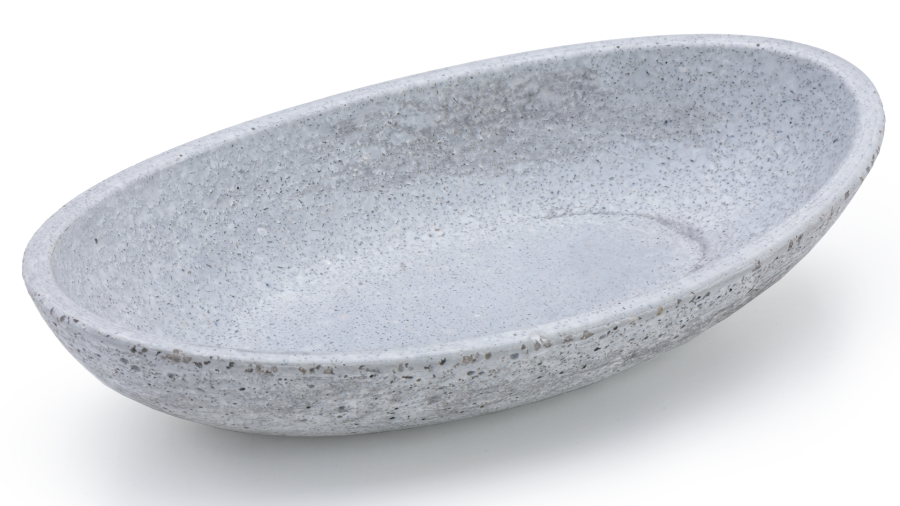 Miska 19 cm ORION BASIC - světlá šedá, bez dekoru, lak mat