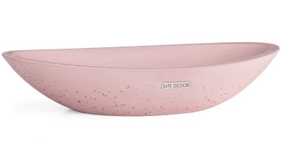 Umyvadlo 60 cm ORION BASIC - velmi světlá cihlově červená, bez dekoru, lak mat