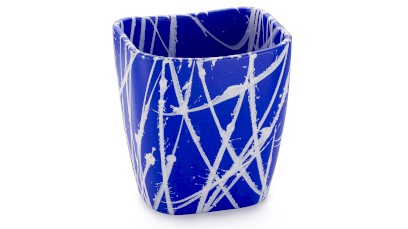 Kelímek VIRGO BASIC - PUNK, modrá a bílá, lak mat