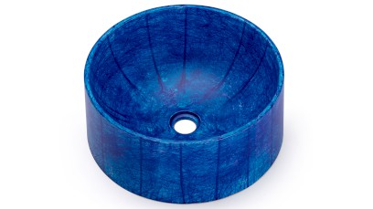 Umyvadlo 40 cm COLUMBA BASIC - HURRICANE modrá, lak mat